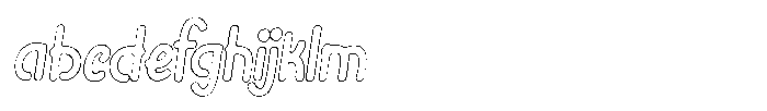 Riada Rust Outline Italic FONT