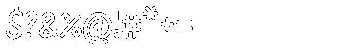 Riada Rust Outline Font OTHER CHARS