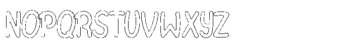 Riada Rust Outline Font UPPERCASE