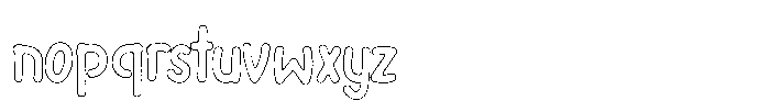 Riada Rust Outline Font LOWERCASE