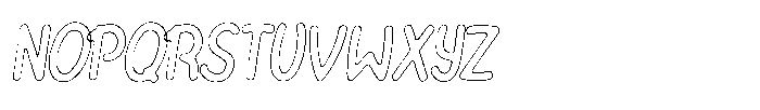 Riada Scratch Outline Italic Font UPPERCASE