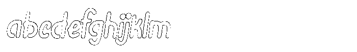 Riada Scratch Outline Italic FONT