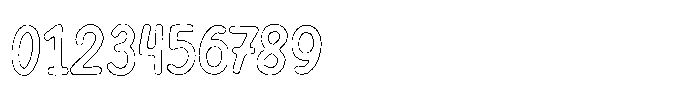 Riada Scratch Outline Font OTHER CHARS