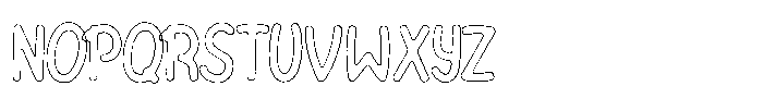 Riada Scratch Outline Font UPPERCASE