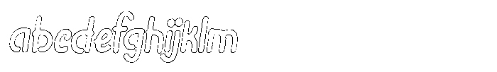Riada Worn Outline Italic FONT