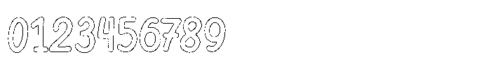 Riada Worn Outline Font OTHER CHARS