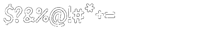 Riada Worn Outline Font OTHER CHARS