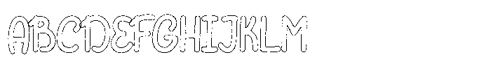 Riada Worn Outline Font UPPERCASE