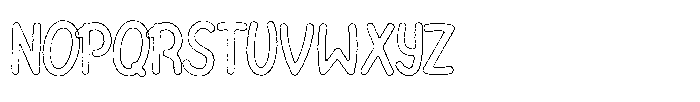 Riada Worn Outline Font UPPERCASE