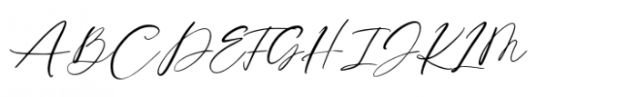 Rianna Pauls Signature Font UPPERCASE