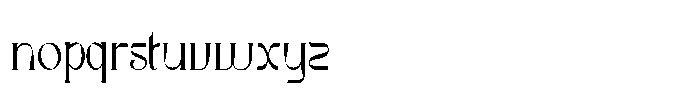 Ribgy Font LOWERCASE