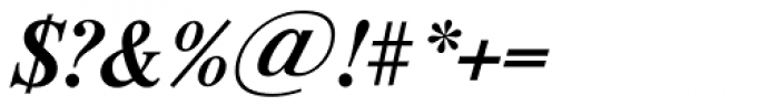 Riccione TS Medium Italic Font OTHER CHARS