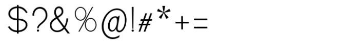 Rice Collect Thin Font OTHER CHARS