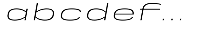 Rice Extra Light Expanded Oblique FONT