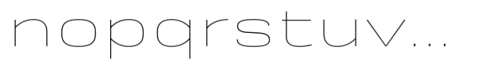 Rice Hairline Wide Font LOWERCASE