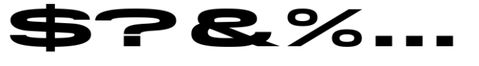Rice Ultra Expanded Font OTHER CHARS
