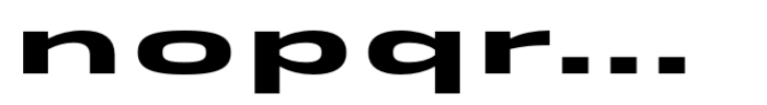 Rice Ultra Expanded Font LOWERCASE