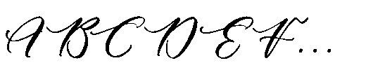 Richard Blooksy Regular Font UPPERCASE