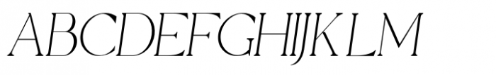 Richard & Caroline Thin Italic Font LOWERCASE