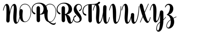Richard Script Font UPPERCASE