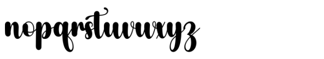 Richard Script Font LOWERCASE