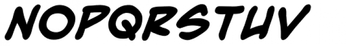 Richard Starkings Bold Italic Font LOWERCASE
