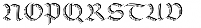 Richmond Zierschrift DFR Font UPPERCASE