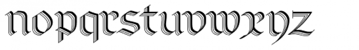 Richmond Zierschrift Regular Font LOWERCASE