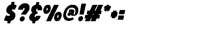 Richobold Slant Regular Font OTHER CHARS