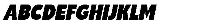 Richobold Slant Regular Font UPPERCASE