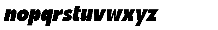 Richobold Slant Regular Font LOWERCASE