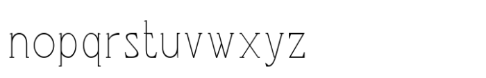 Richsail Extra Light Font LOWERCASE