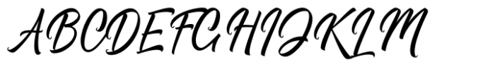 Richtive Script Regular Font UPPERCASE