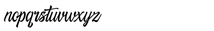 Richtive Script Regular Font LOWERCASE