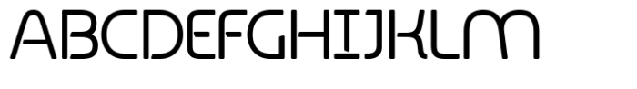 Rickgat Light Rounded Font UPPERCASE