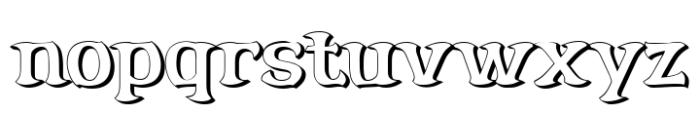 Ricksta Shadow Font LOWERCASE