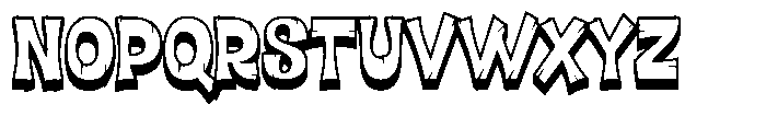 Ricopalm 3 D Extrude Font LOWERCASE