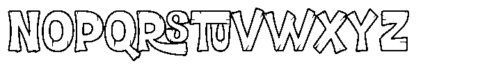 Ricopalm Regular Outline Font UPPERCASE