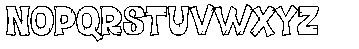 Ricopalm Regular Outline Font LOWERCASE