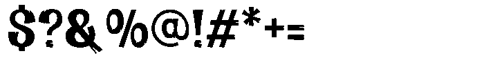 Ricopalm Regular Font OTHER CHARS