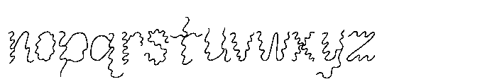 Ride The Wave Font LOWERCASE