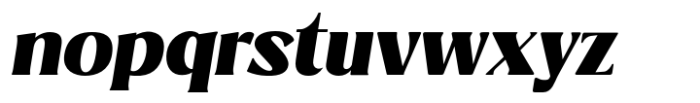 Ridesta Black Italic Font LOWERCASE