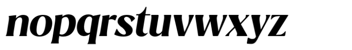 Ridesta Bold Italic Font LOWERCASE