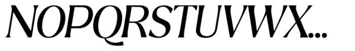 Ridesta Italic Font UPPERCASE