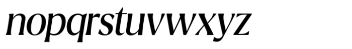 Ridesta Italic Font LOWERCASE
