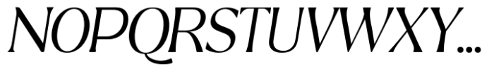Ridesta Light Italic Font UPPERCASE