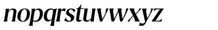 Ridesta Medium Italic Font LOWERCASE