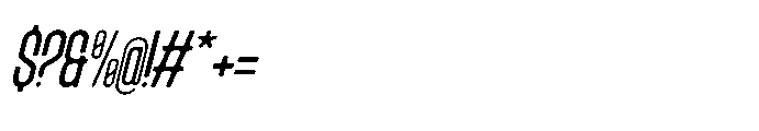 Ridjames Italic Font OTHER CHARS
