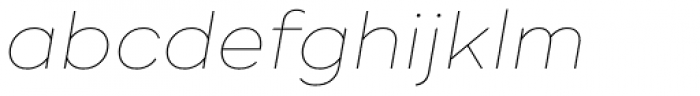 Ridley Grotesk Thin Italic Font LOWERCASE