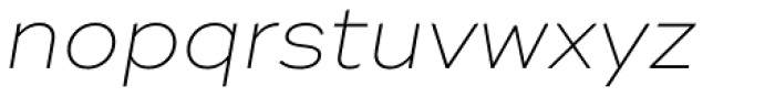 Ridley Grotesk Ultra Light Italic Font LOWERCASE